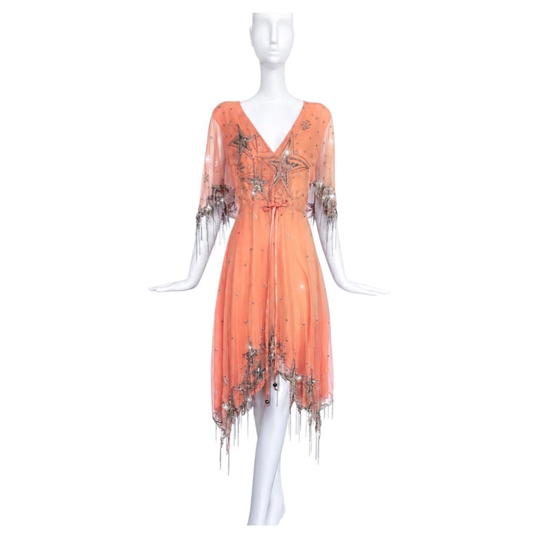matthew williamson silk dress Matthew Williamson Dress green with white beadwork ribbon detail 12 100% silk