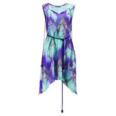 Matthew Williamson Escape Printed Silk Mini Dress UK 6