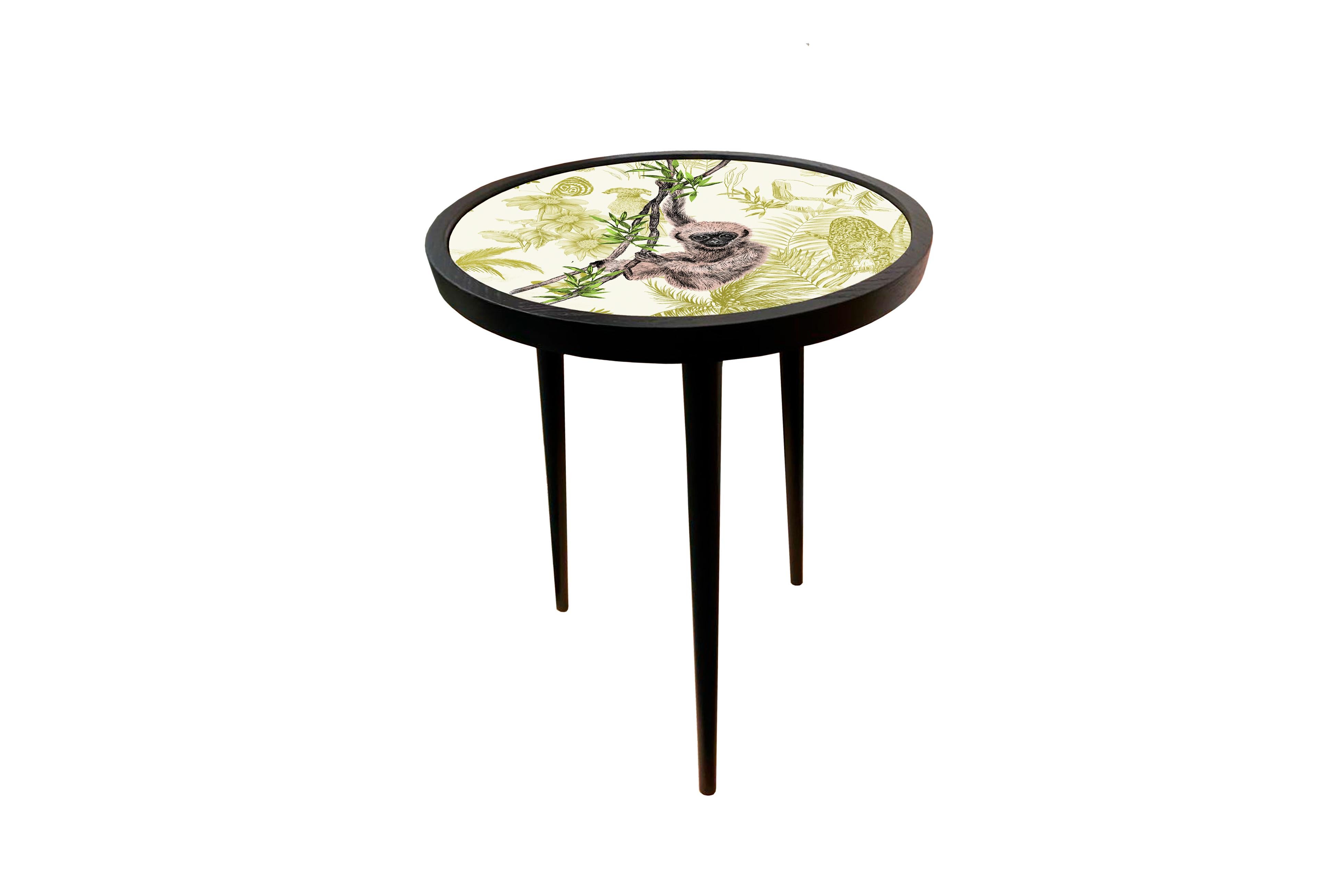 English Large Fine Upholstered Side Table  For Sale