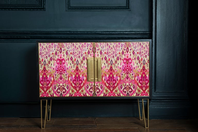 Veneer Matthew Williamson for Roome London Side Cabinet Made in England