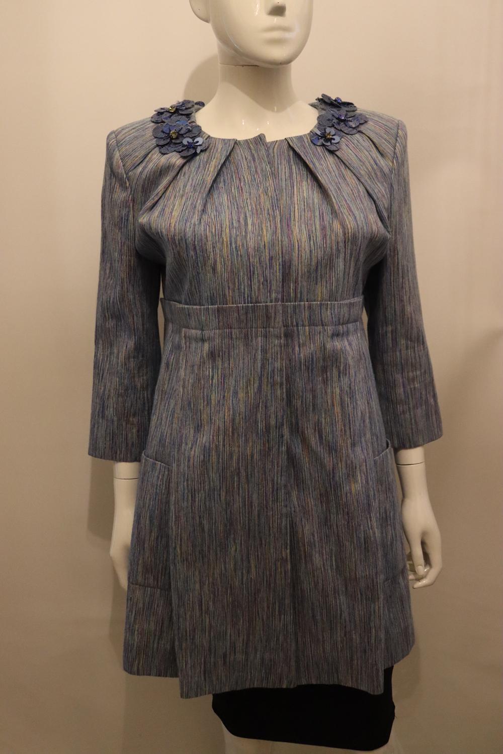 A. Matthewson, Cappotto blu primavera/estate della linea principale in vendita 2