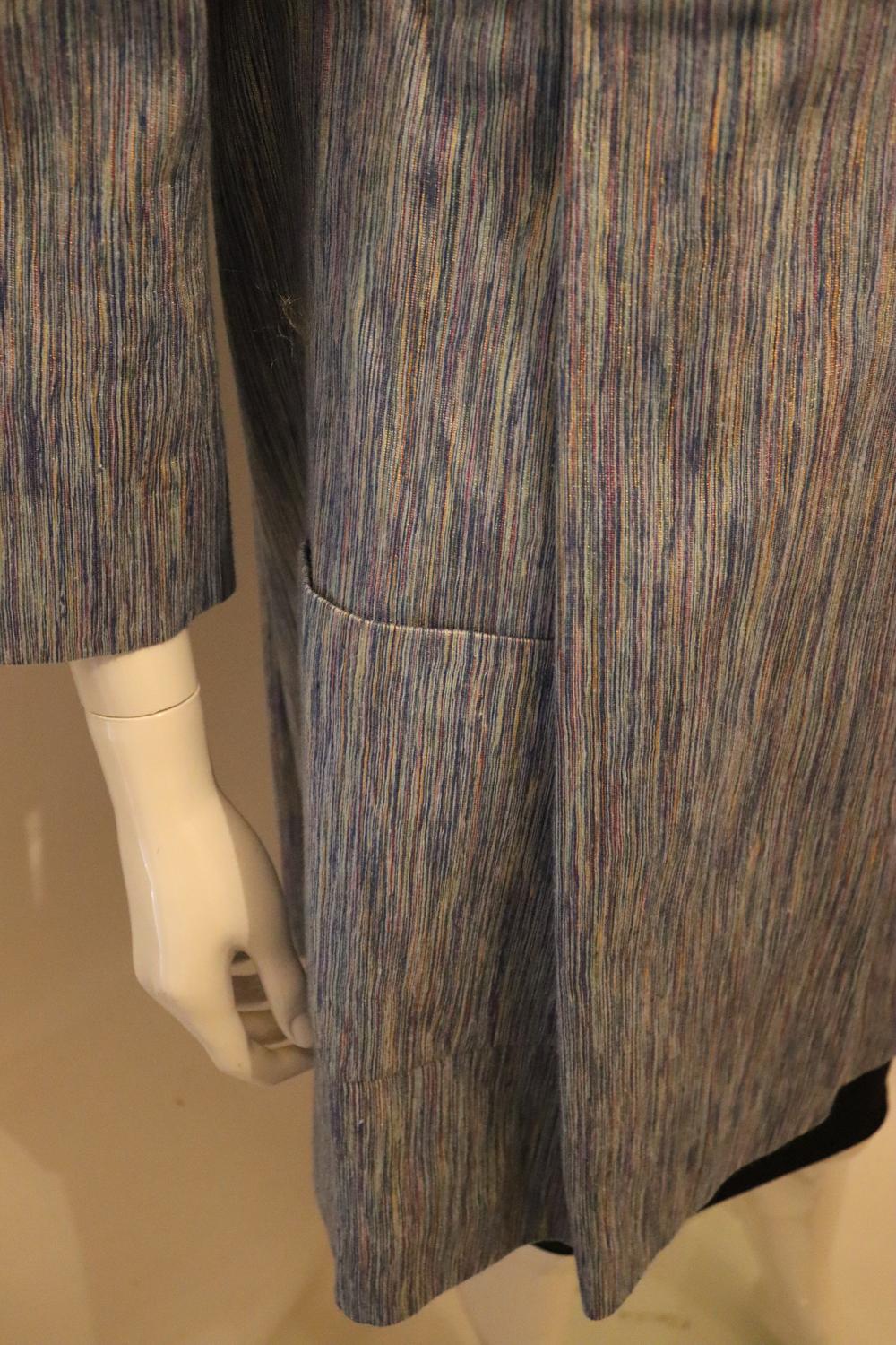 A. Matthewson, Cappotto blu primavera/estate della linea principale in vendita 3