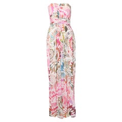 Matthew Williamson, Vestido envolvente de seda multicolor