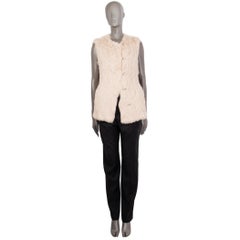 MATTHEW WILLIAMSON SCHWARZE FUR VEST Jacke 10 S