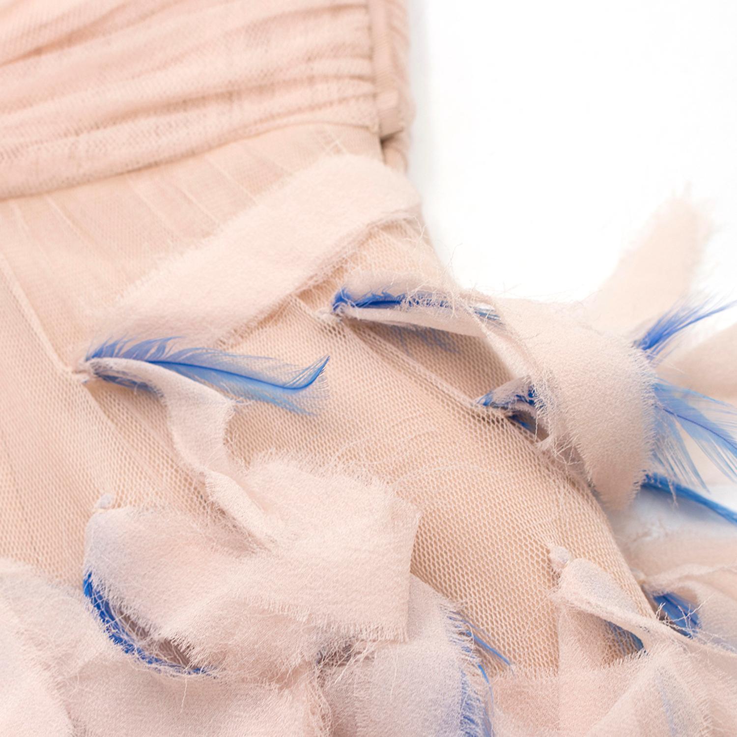 Women's Matthew Williamson Silk & Feather Tulle Dress US 6