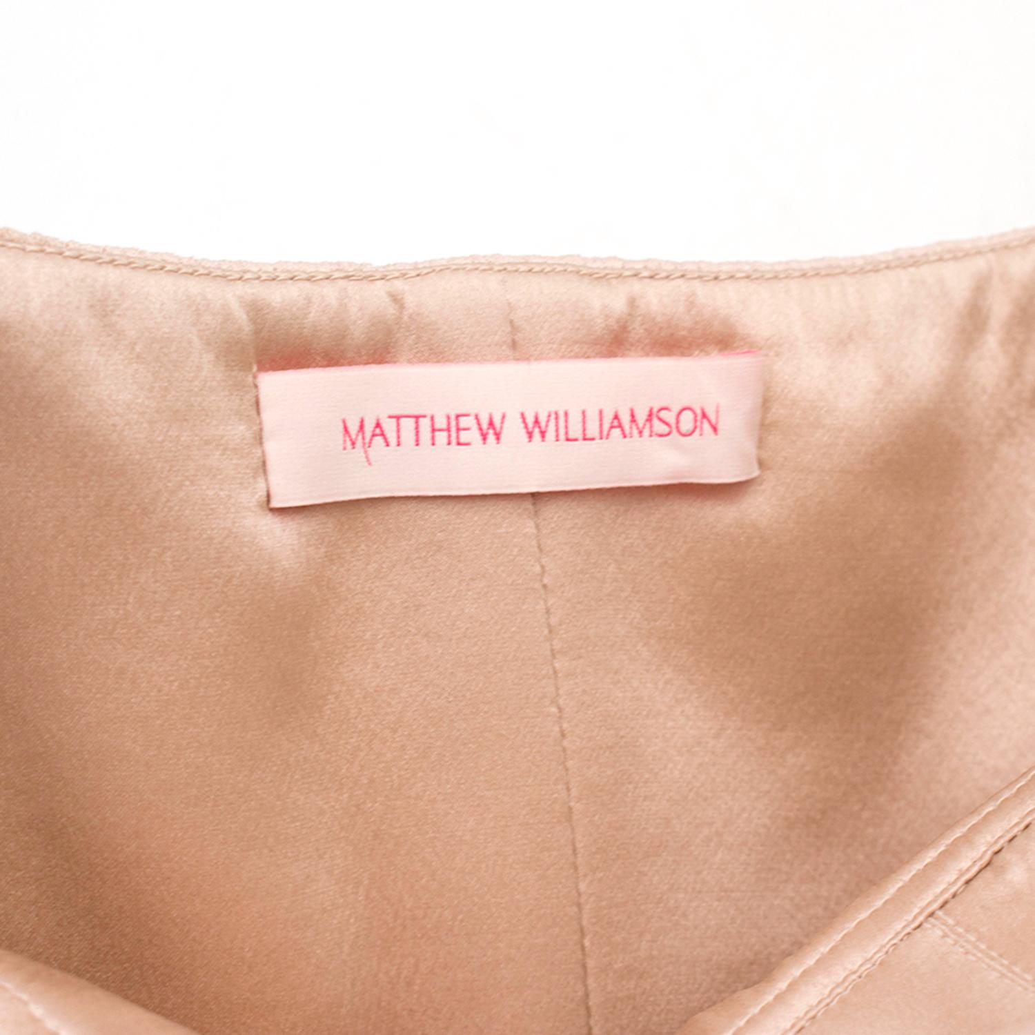Matthew Williamson Silk & Feather Tulle Dress US 6 1
