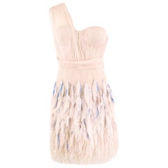 Matthew Williamson Silk & Feather Tulle Dress US 6
