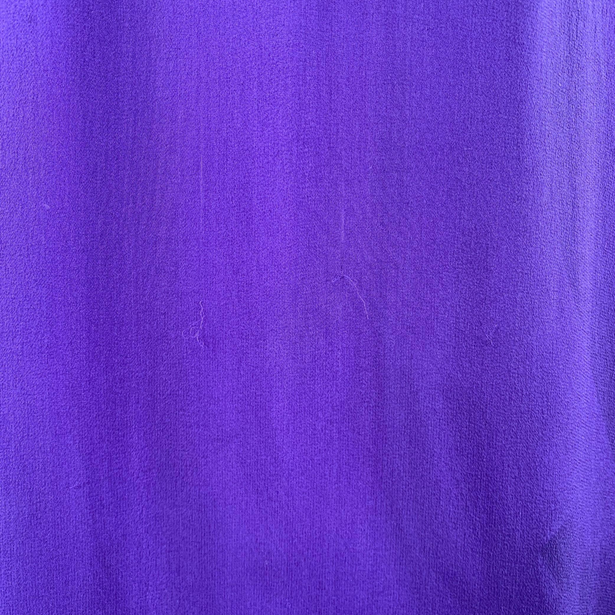 MATTHEW WILLIAMSON Size 10 Purple Gold Silk Embroidered Sleeveless Dress For Sale 2