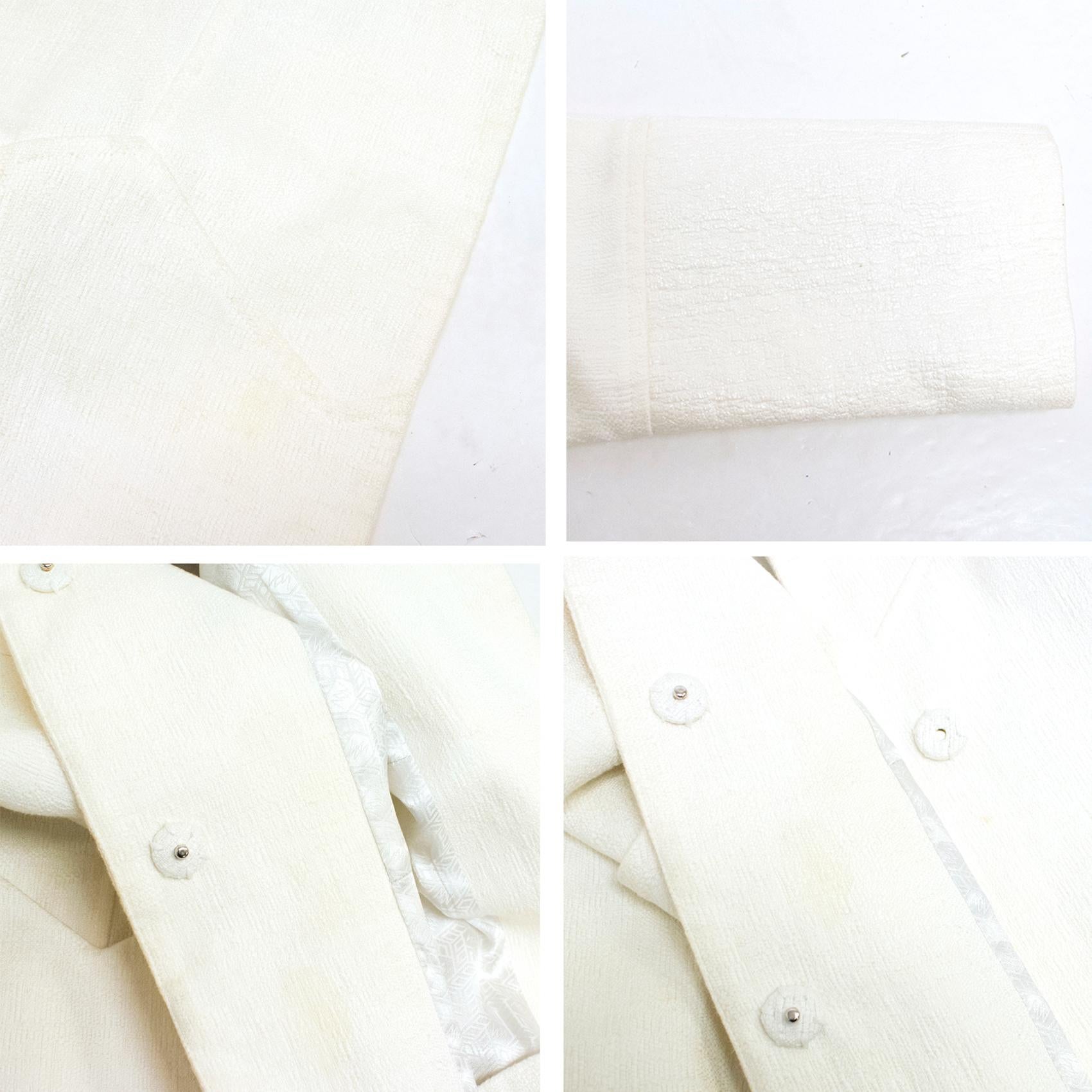 Matthew Williamson White Cotton Linen Summer Coat - Size US 2-4 For Sale 5
