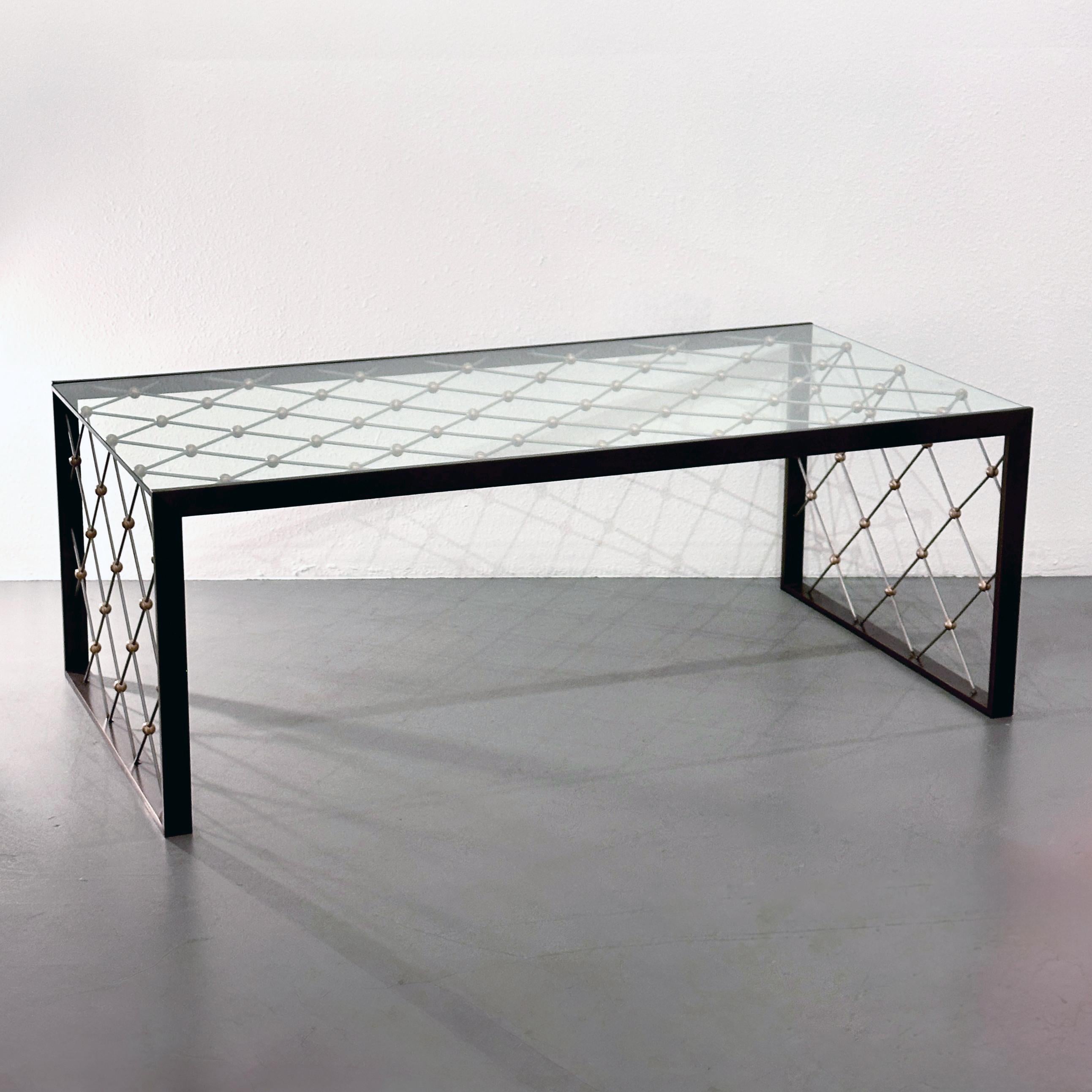 Mid-Century Modern Matthews and Parker Custom Tour Eiffel Coffee Table, ca 2005 For Sale