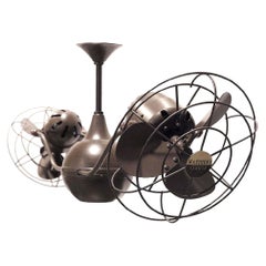 Used Matthews Gerbar Vent-Bettina Rotational Bronzette Ceiling Fan, Usa & Brazil