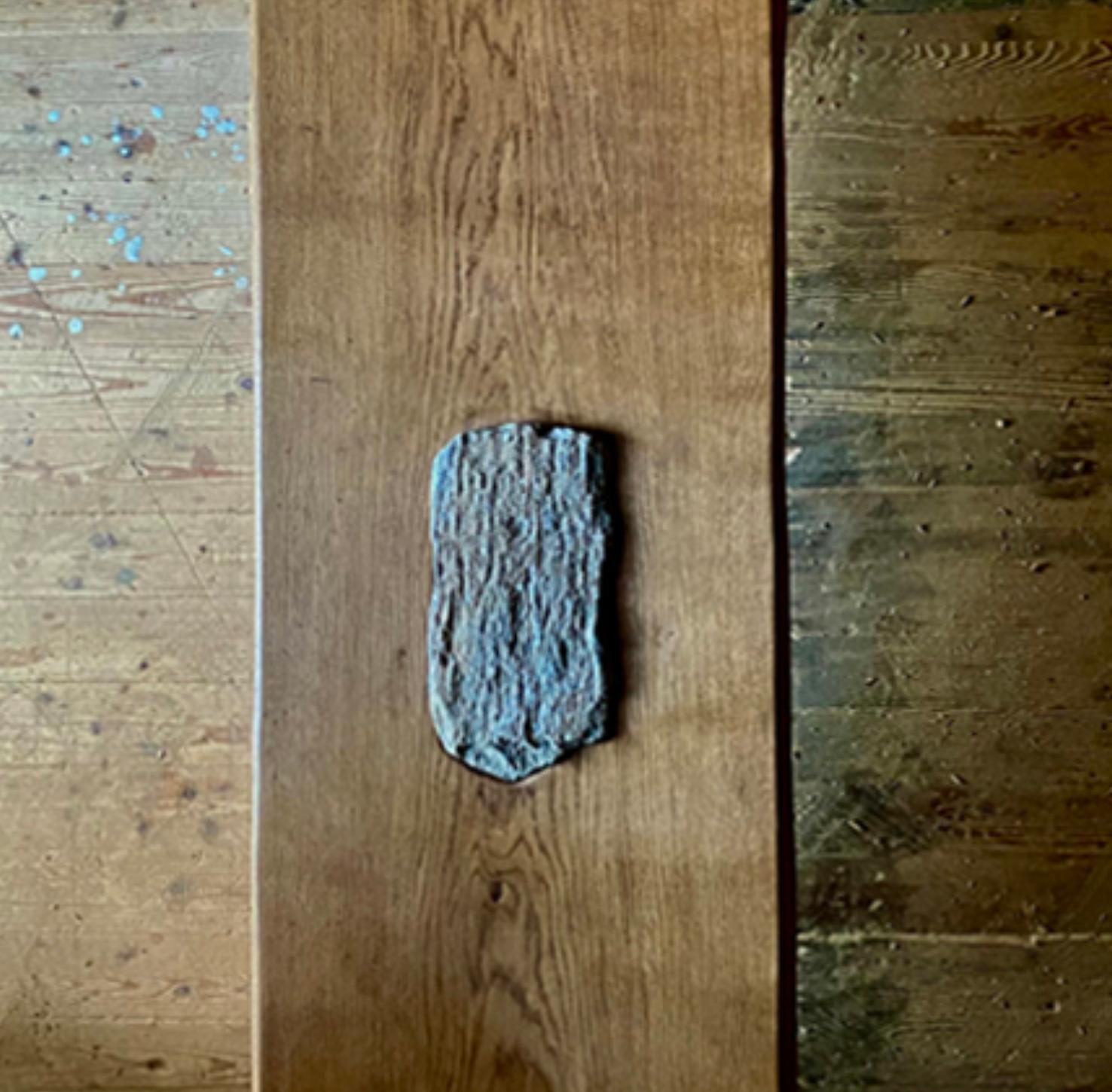 Matthias Biberon Low Table, Oak, Walnut & Schist 2023 In New Condition For Sale In Santa Gertrudis, Baleares