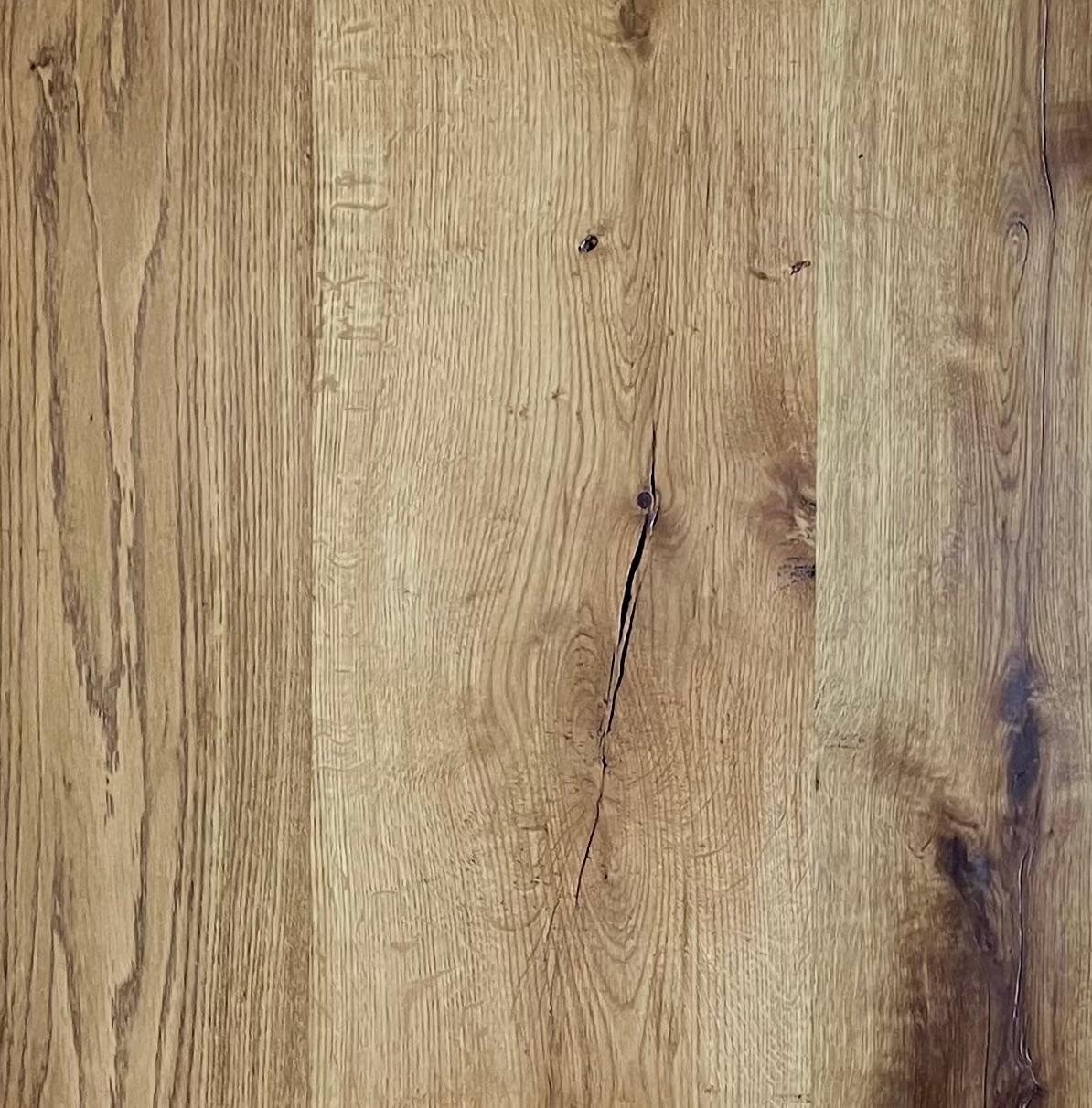Oak Matthias Biberon solid oak oval low table For Sale