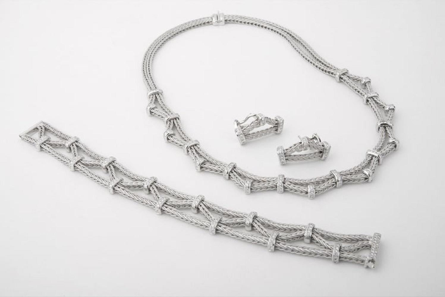 diamond barbed wire necklace