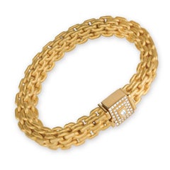 Matthia's & Claire 18 Karat Yellow Gold "Etruscan" Braided Diamond Bracelet