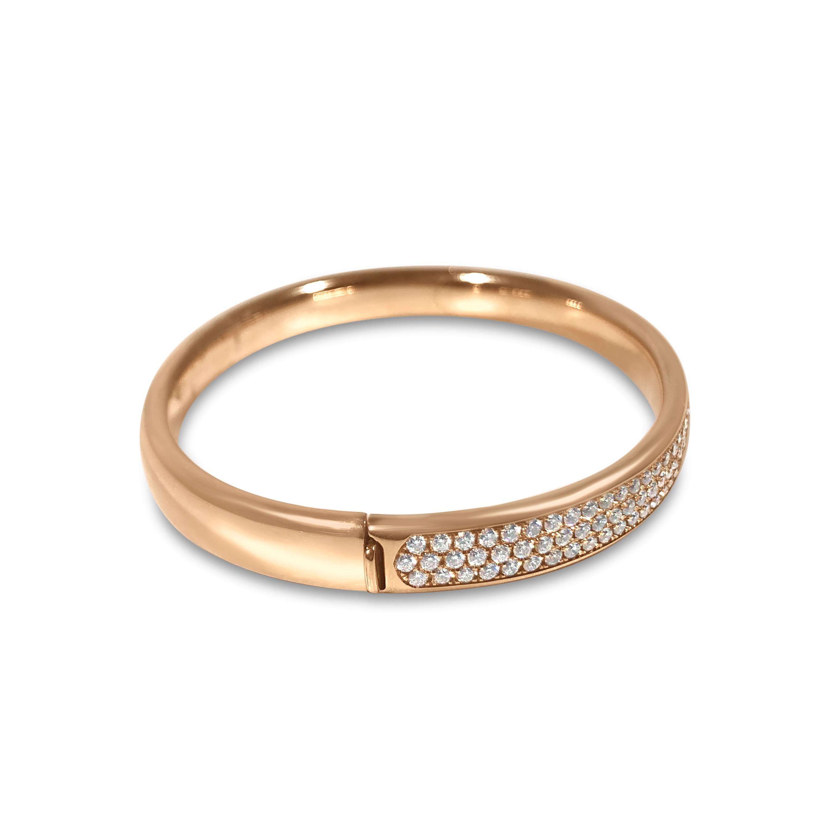 Specifications:
- 18kt Rose Gold
- Handcrafted in Switzerland
- Customization, made-to-order available in precious stone type, precious metal type, and size 
 (prices may vary)
- Style #: ATE 495 ROSE PAVE BR.2.93

All items on the site are in stock