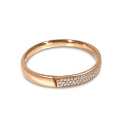 Matthia's & Claire 18k Rose Gold and Diamond Cuff Bangle Bracelet