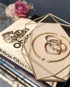Matthia's & Claire 18 Karat Rose Gold and Diamonds Heart Cuff Necklace
