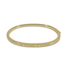Matthia's & Claire Dream Collection 18K Yellow Gold I Love You Bracelet Bangle