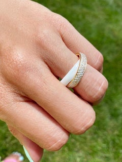 Matthia's & Claire Ensemble 18 Karat Rose Gold and Diamond "Double" Ring