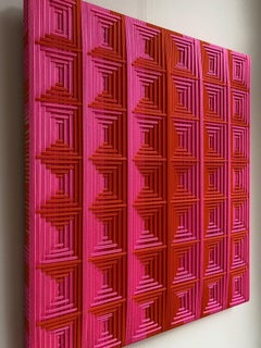 Griglia al neon, Arte contemporanea, Arte tessile, 21° secolo