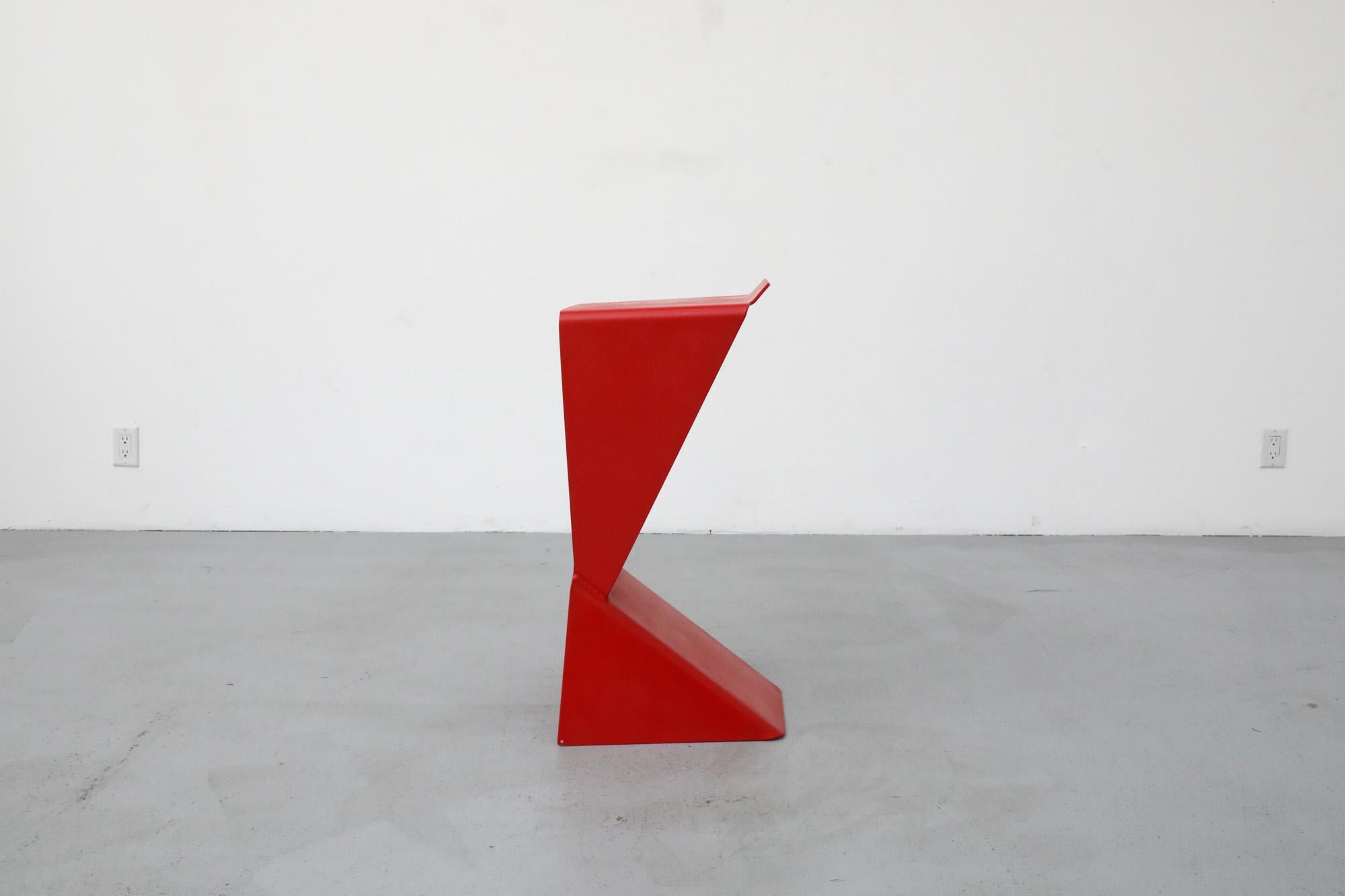 italien Tabouret de bar « Icon » peint en rouge de Matthias DeMacker pour B-Line