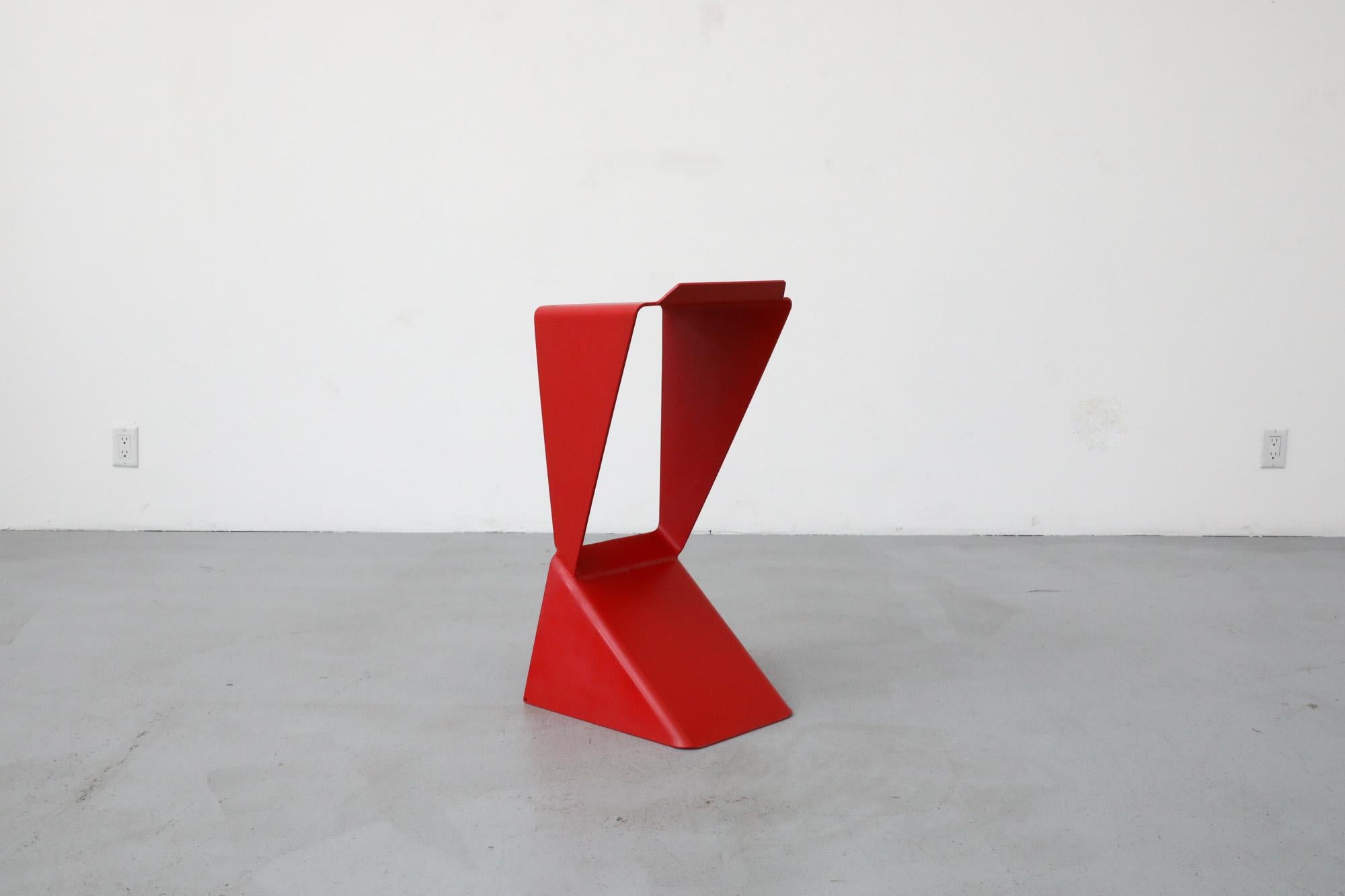 Peint Tabouret de bar « Icon » peint en rouge de Matthias DeMacker pour B-Line