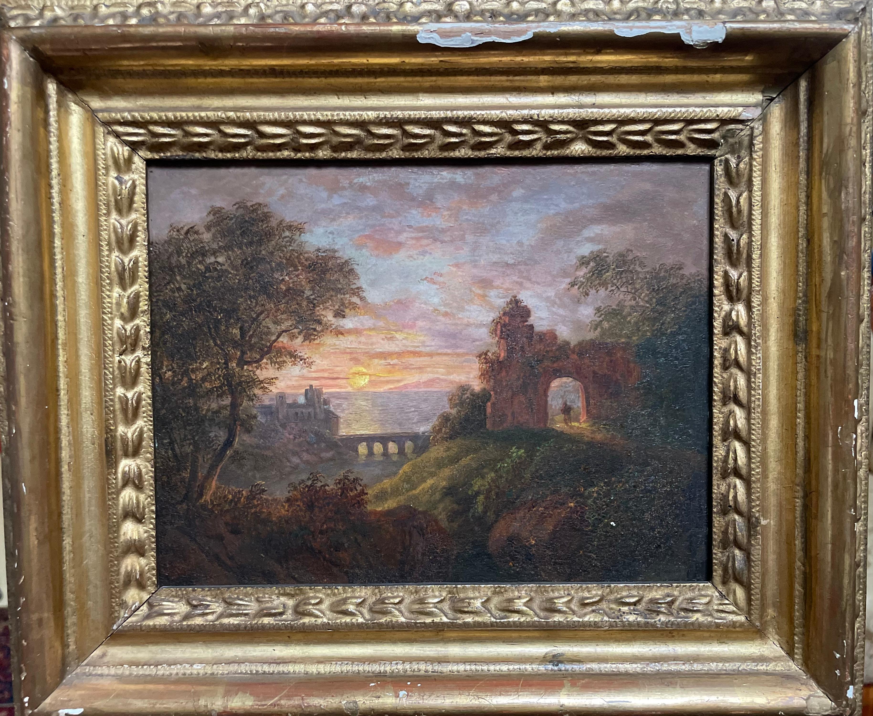Landscape Painting de Matthias Rudolf Toma - "Landshaft italiano"