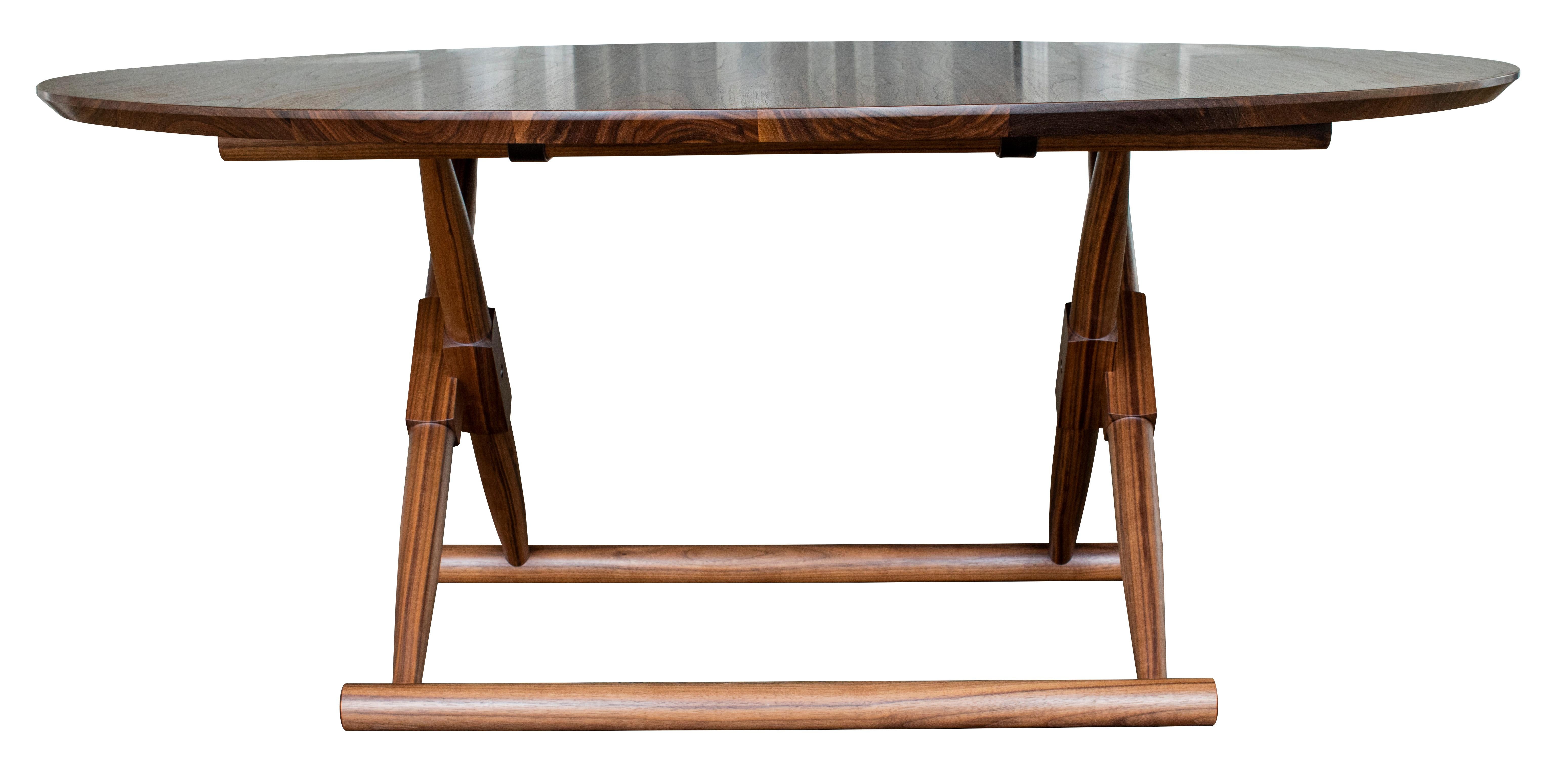 Modern Matthiessen Table in Oiled Walnut - handcrafted by Richard Wrightman Design