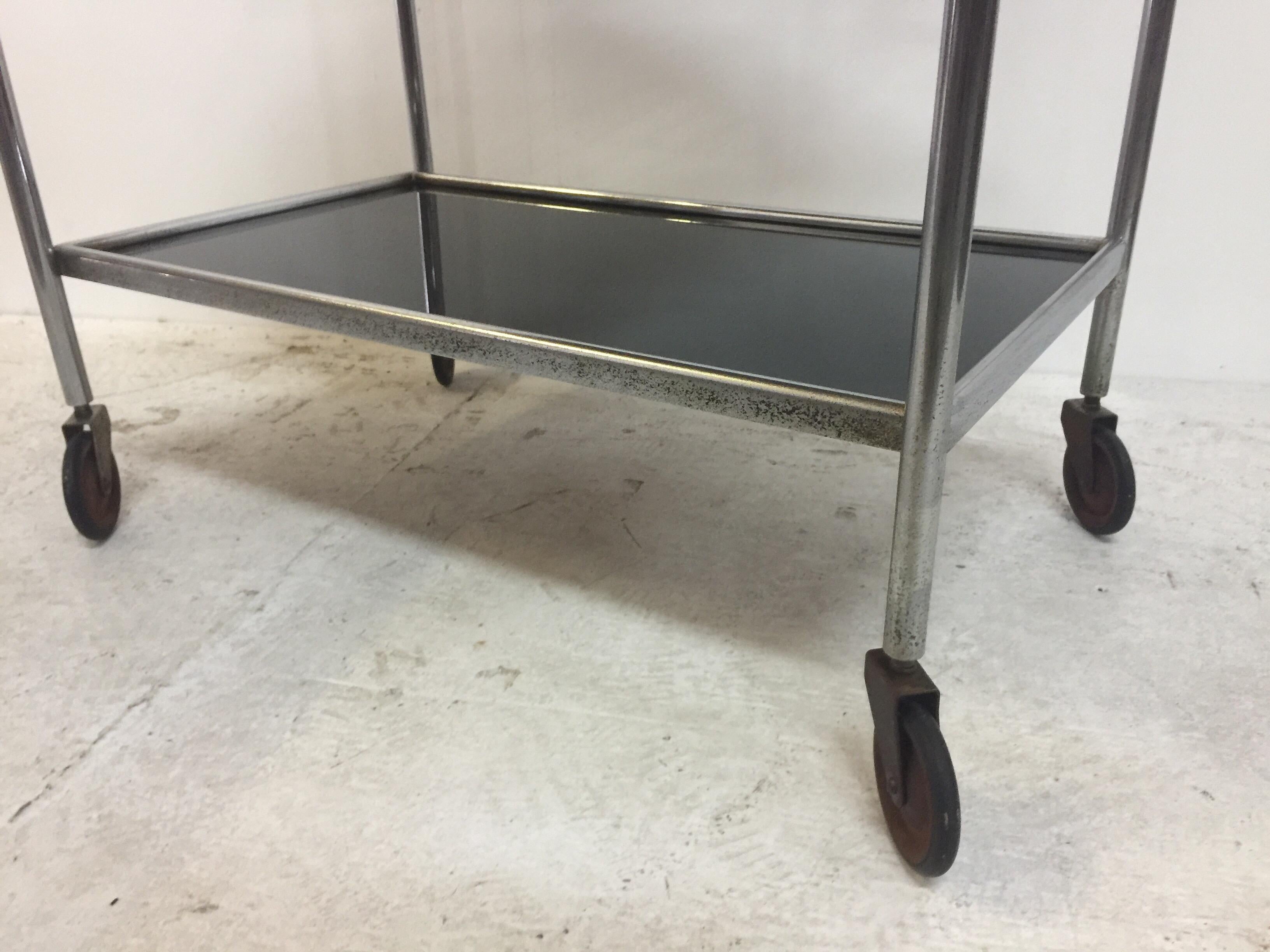 Mathieu Matégot Style Art Deco Bar Cart For Sale 3