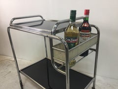 Mathieu Matégot Style Art Deco Bar Cart