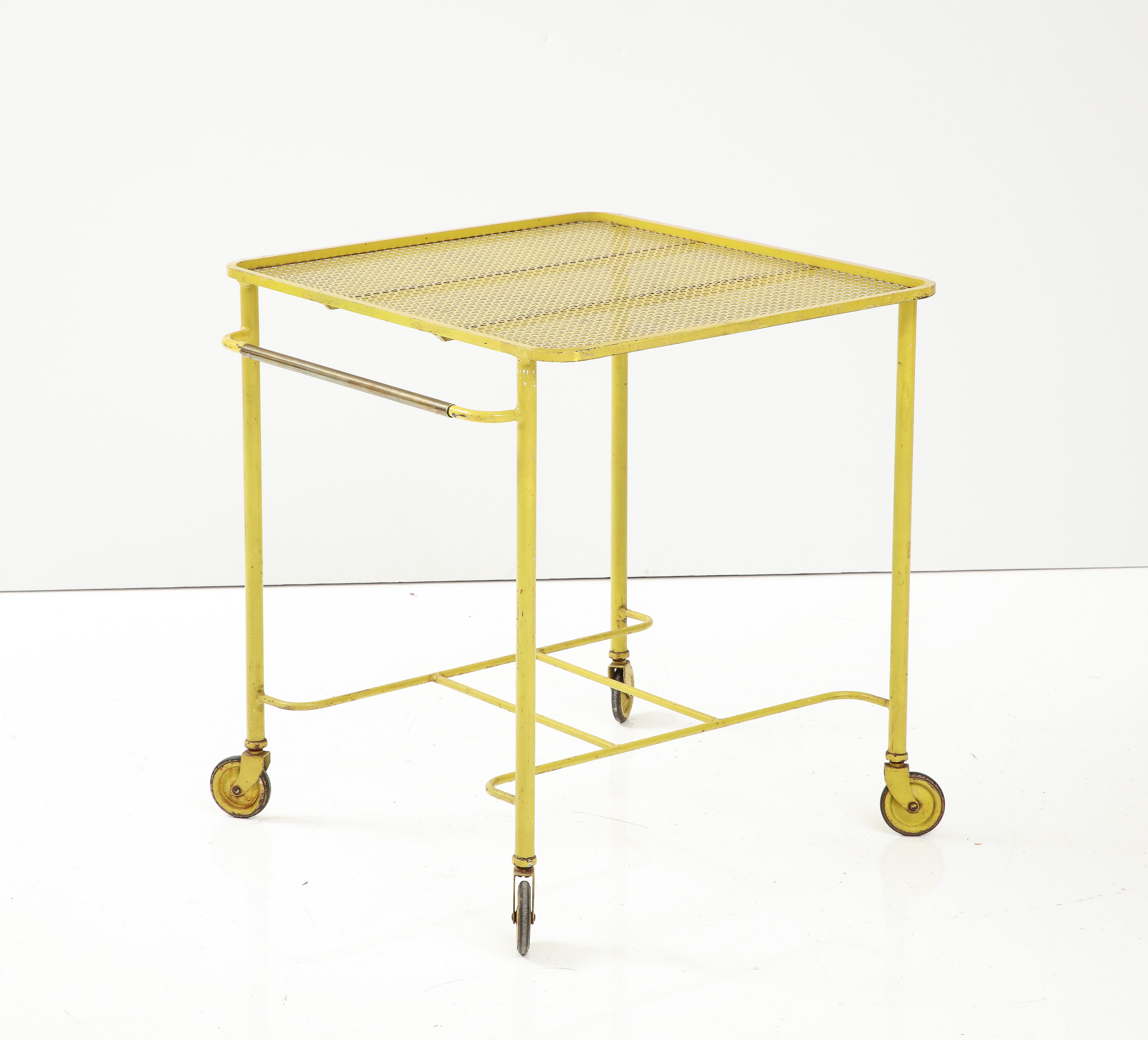 Matthieu Matégot Bar Cart  Rolling Table, C. 1950 7