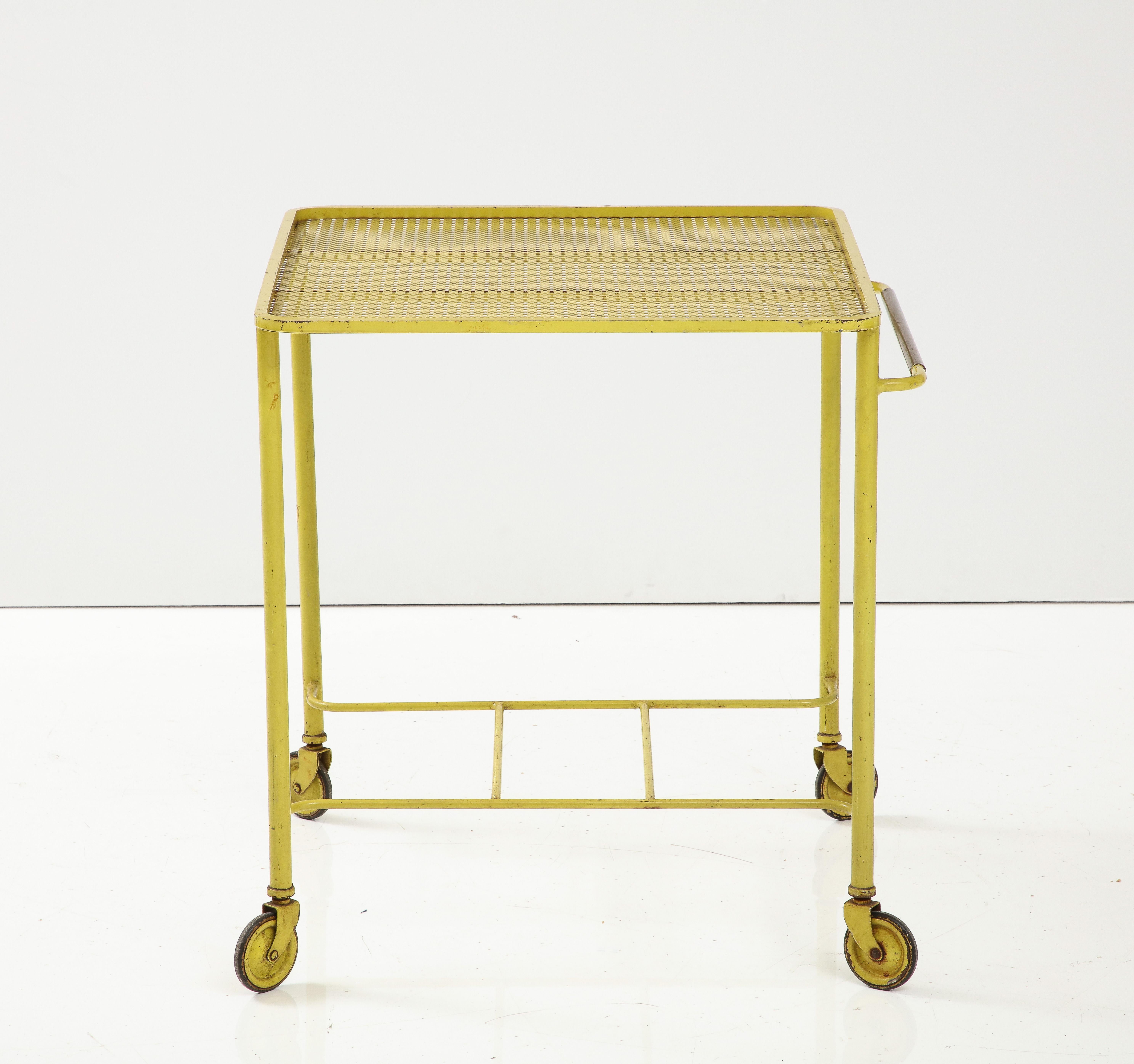 Mid-20th Century Matthieu Matégot Bar Cart  Rolling Table, C. 1950