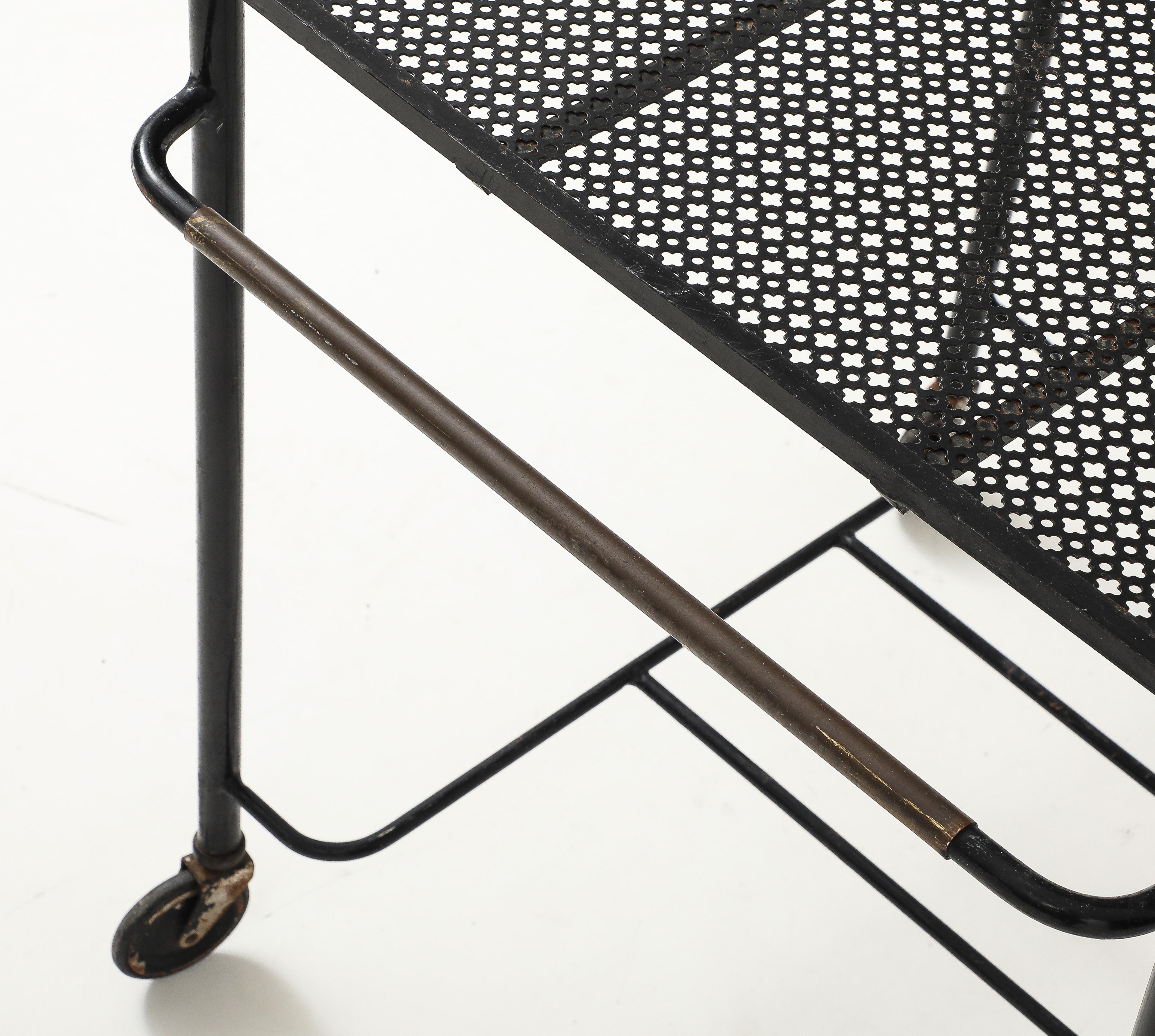 Matthieu Matégot Bar Cart  Table à rouleaux, vers 1950 en vente 2
