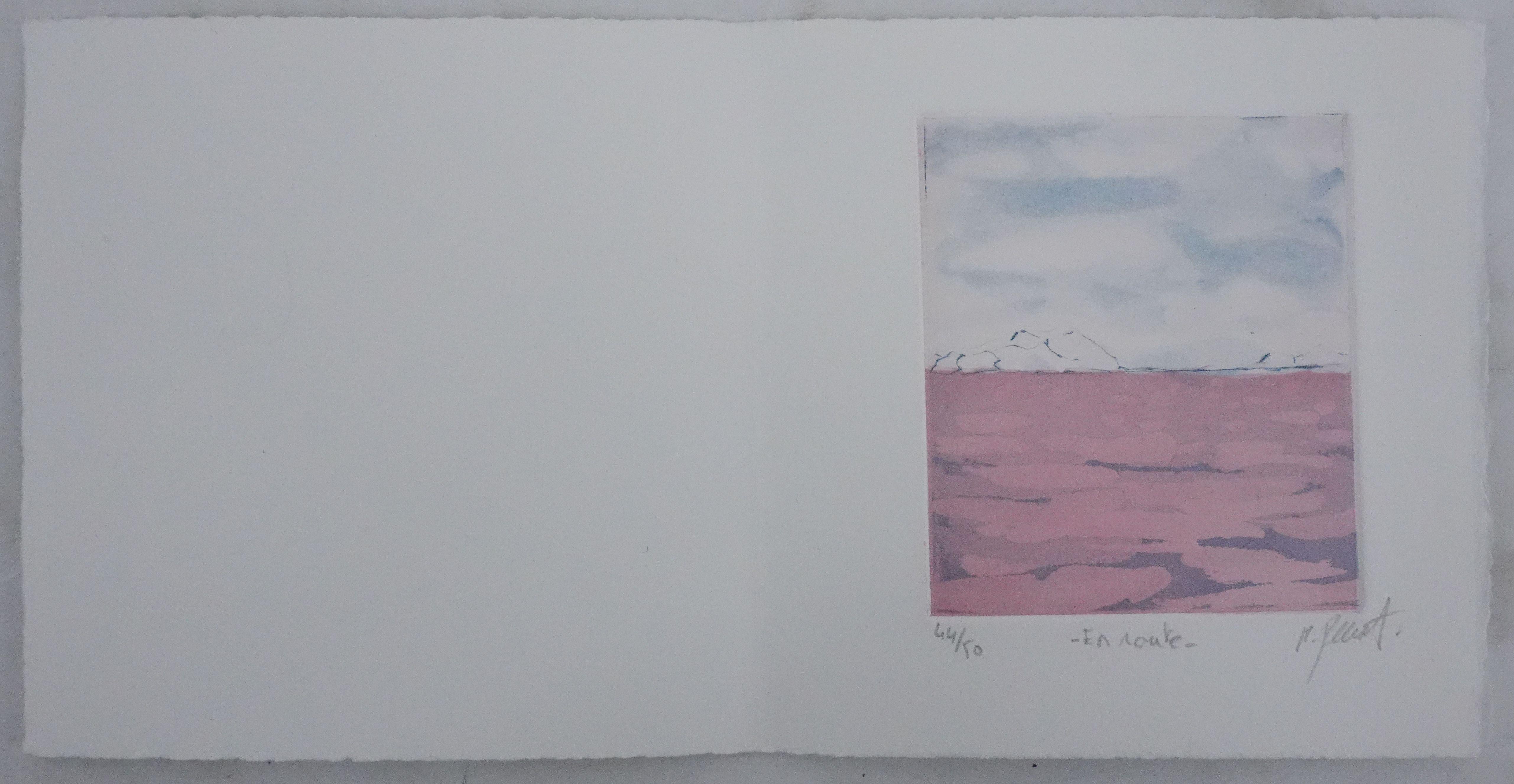 Groenland - Original Handsigned Etching - Print by Matthieu Perramant