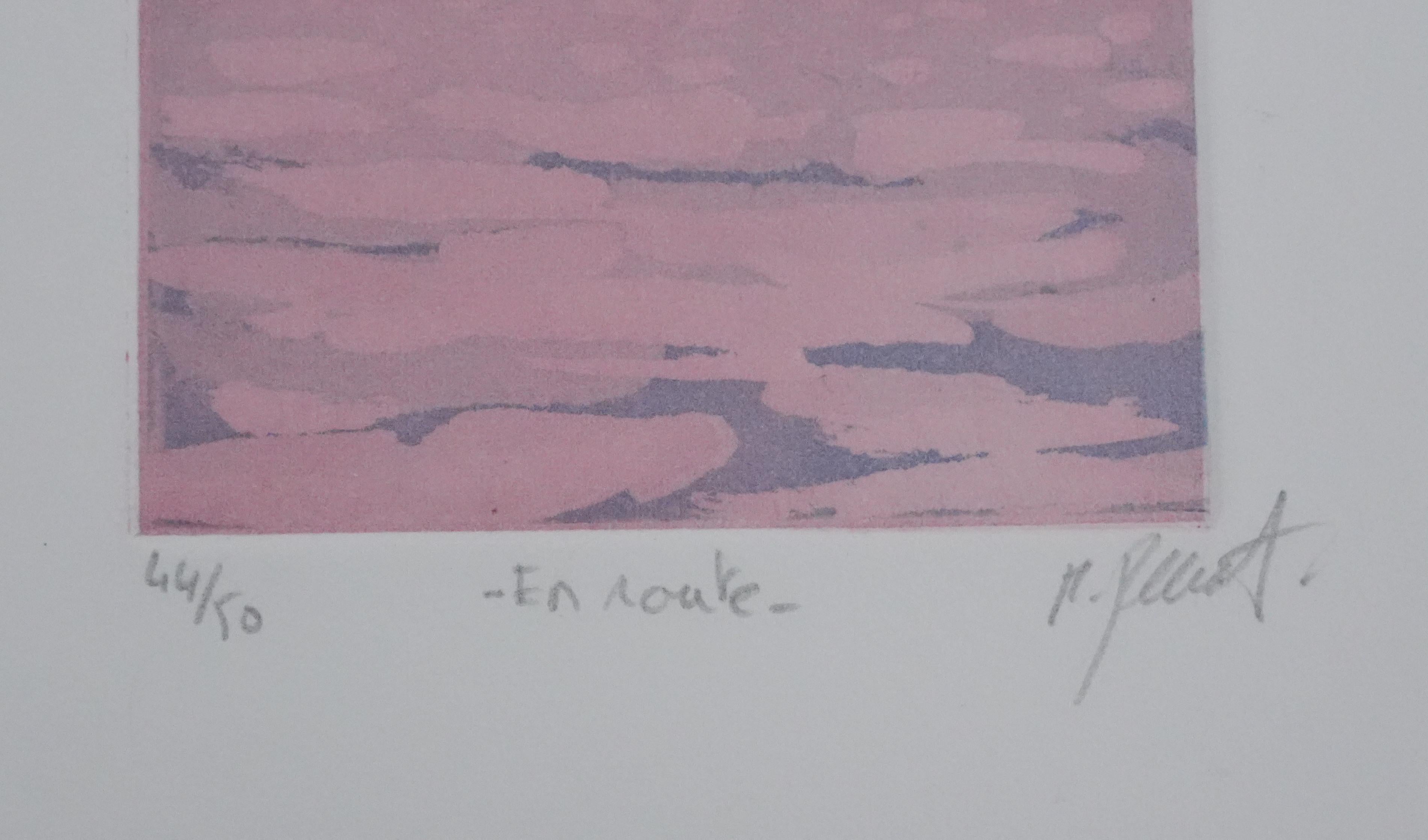 Groenland - Original Handsigned Etching - Modern Print by Matthieu Perramant