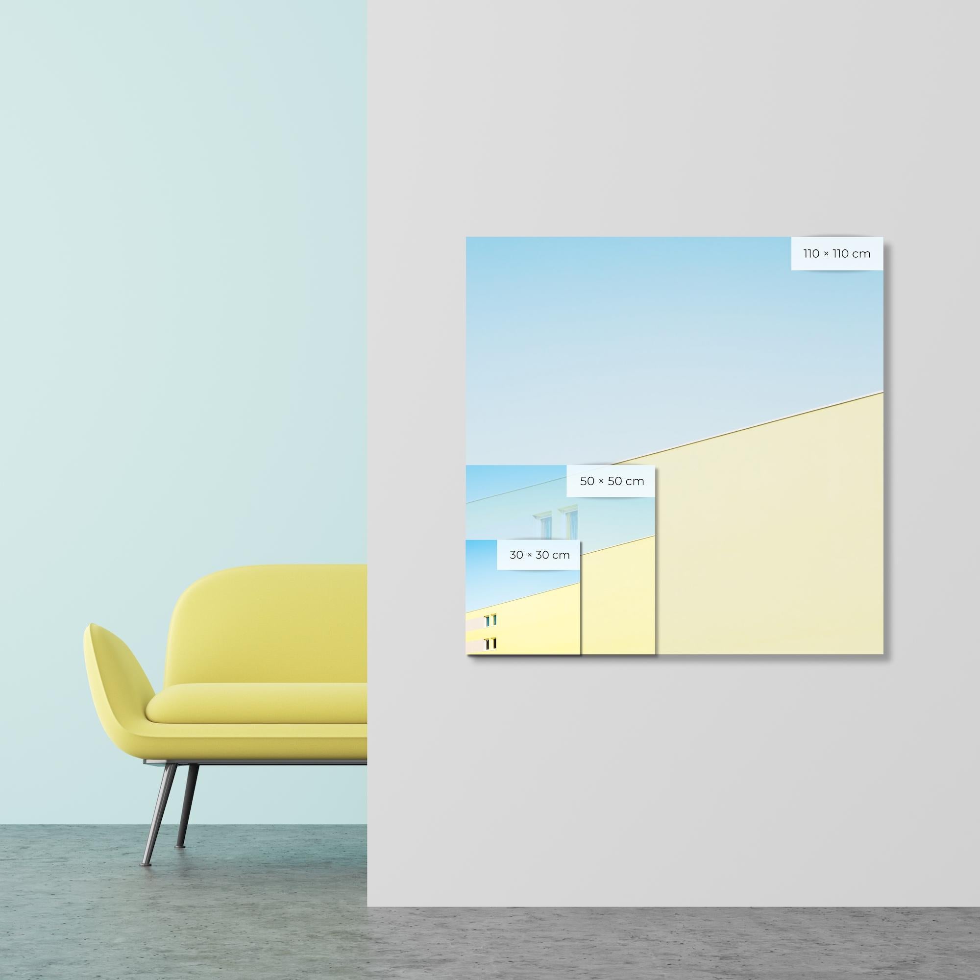 Sin título IV de Matthieu Venot - Fotografía abstracta, arquitectura, amarillo, cielo en venta 1