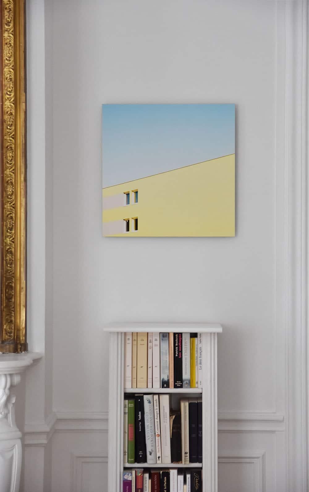 Sin título IV de Matthieu Venot - Fotografía abstracta, arquitectura, amarillo, cielo en venta 2