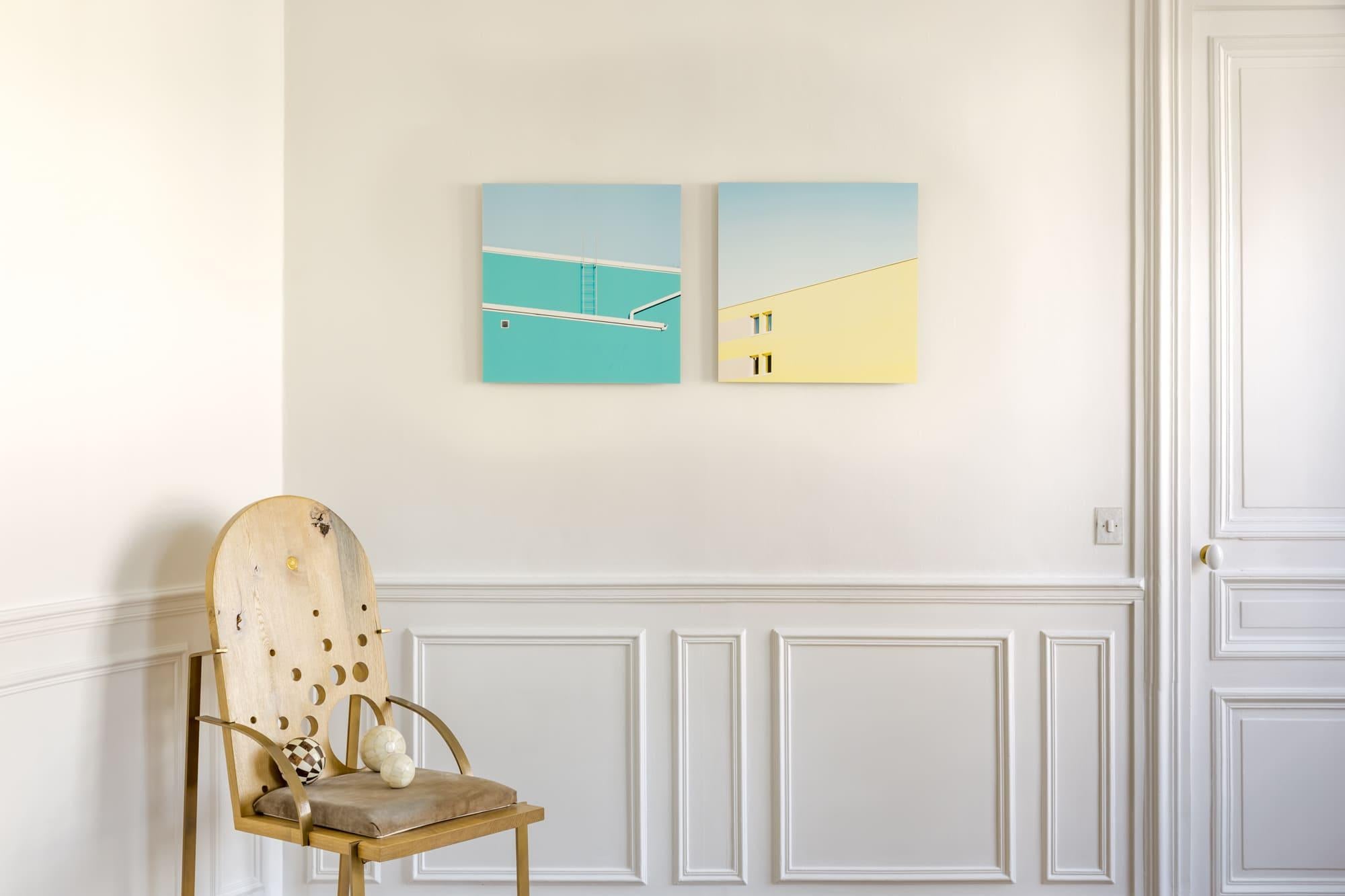 Sin título IV de Matthieu Venot - Fotografía abstracta, arquitectura, amarillo, cielo en venta 3