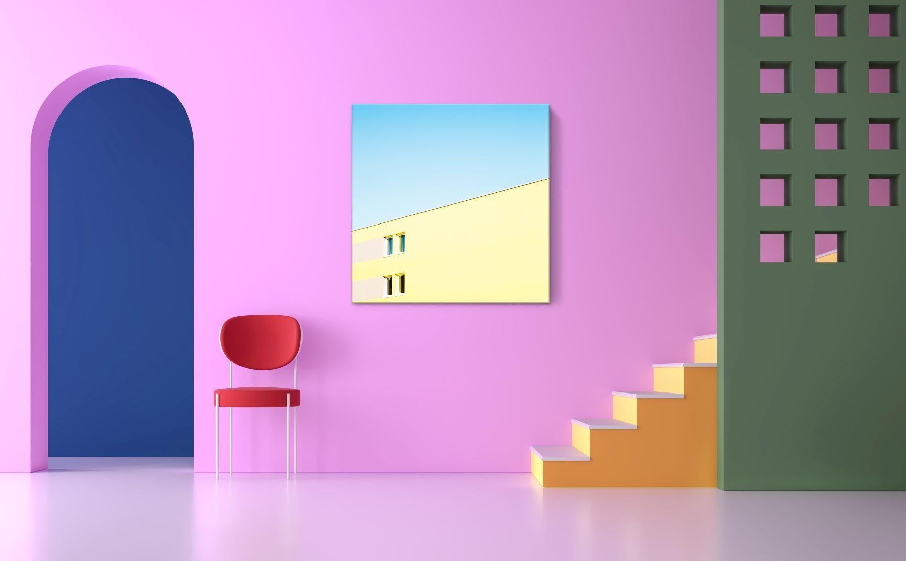 Sin título IV de Matthieu Venot - Fotografía abstracta, arquitectura, amarillo, cielo en venta 4