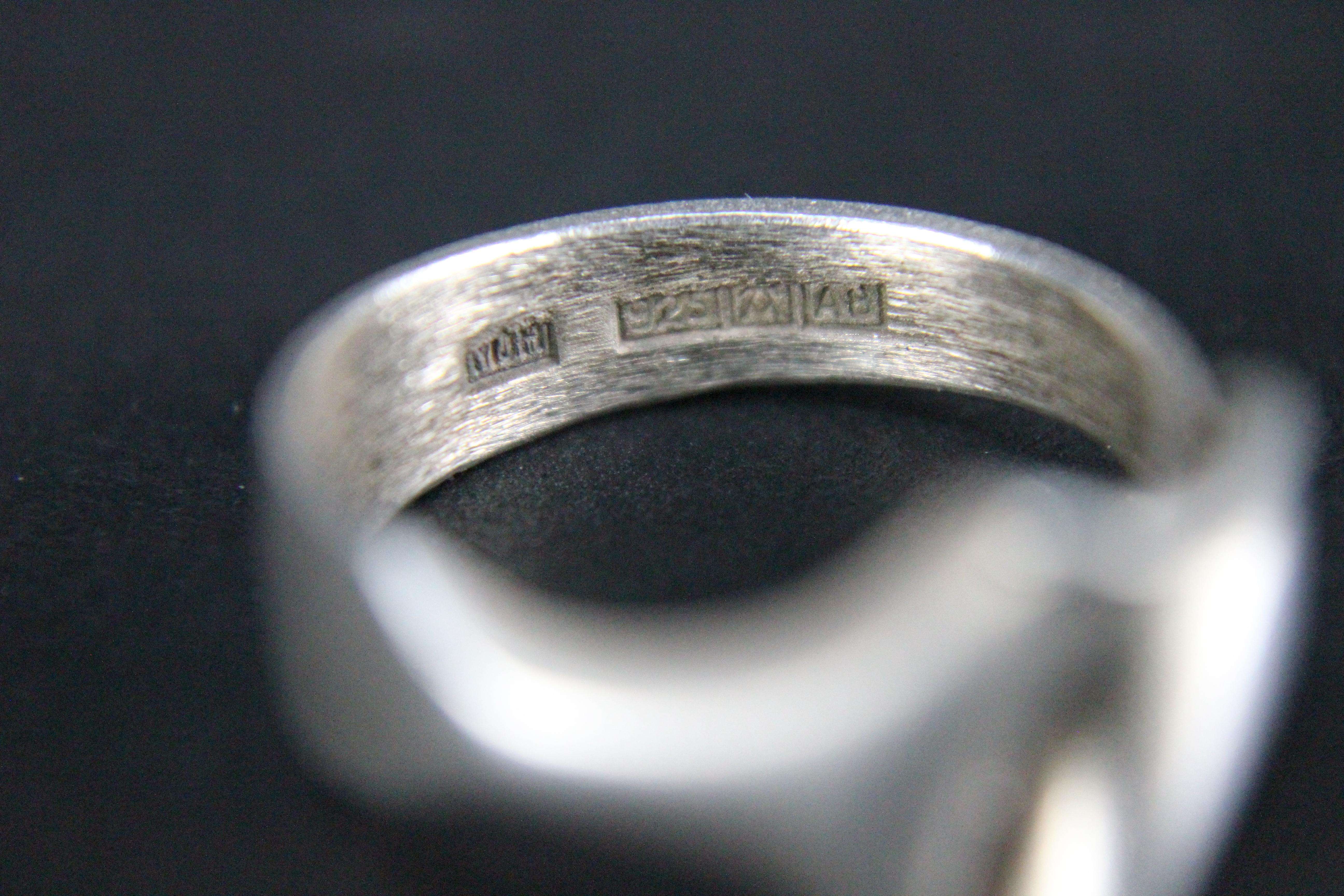 Women's or Men's Matti Hyvärinen Turku Finland 1960s Sterling Silver Ring For Sale