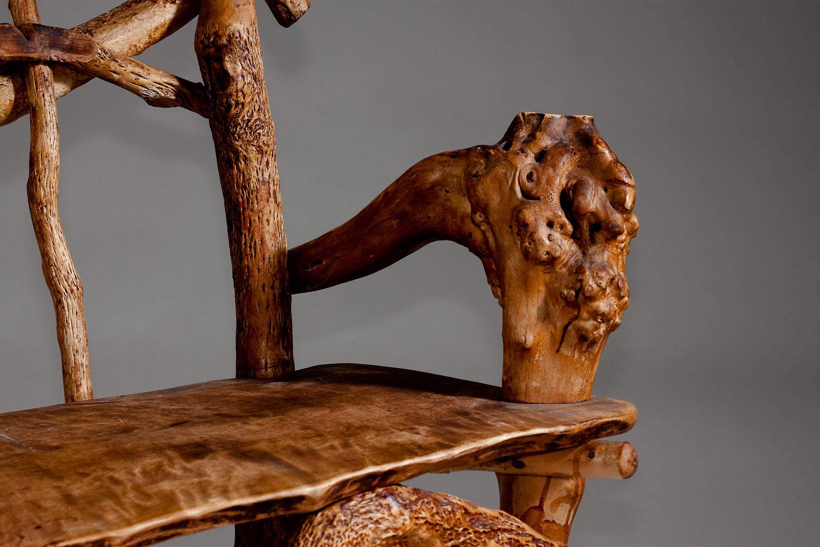Matti Savijärvi, Finnish 1920's unique root chair For Sale 5