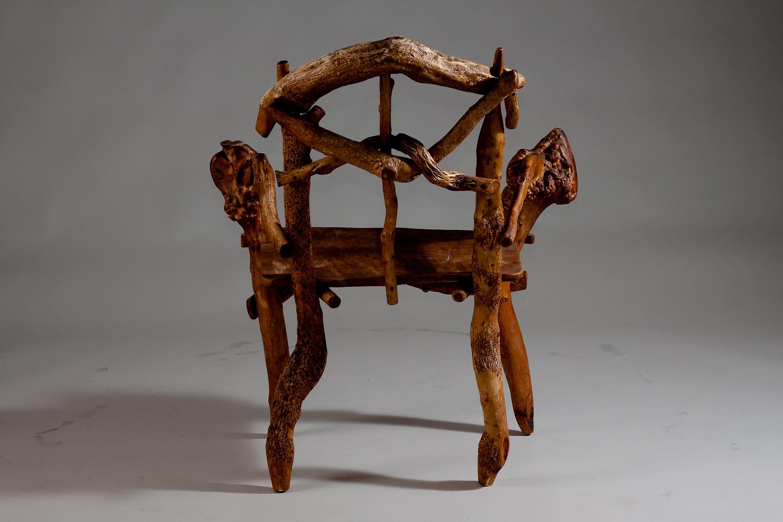 Matti Savijärvi, Finnish 1920's unique root chair For Sale 6
