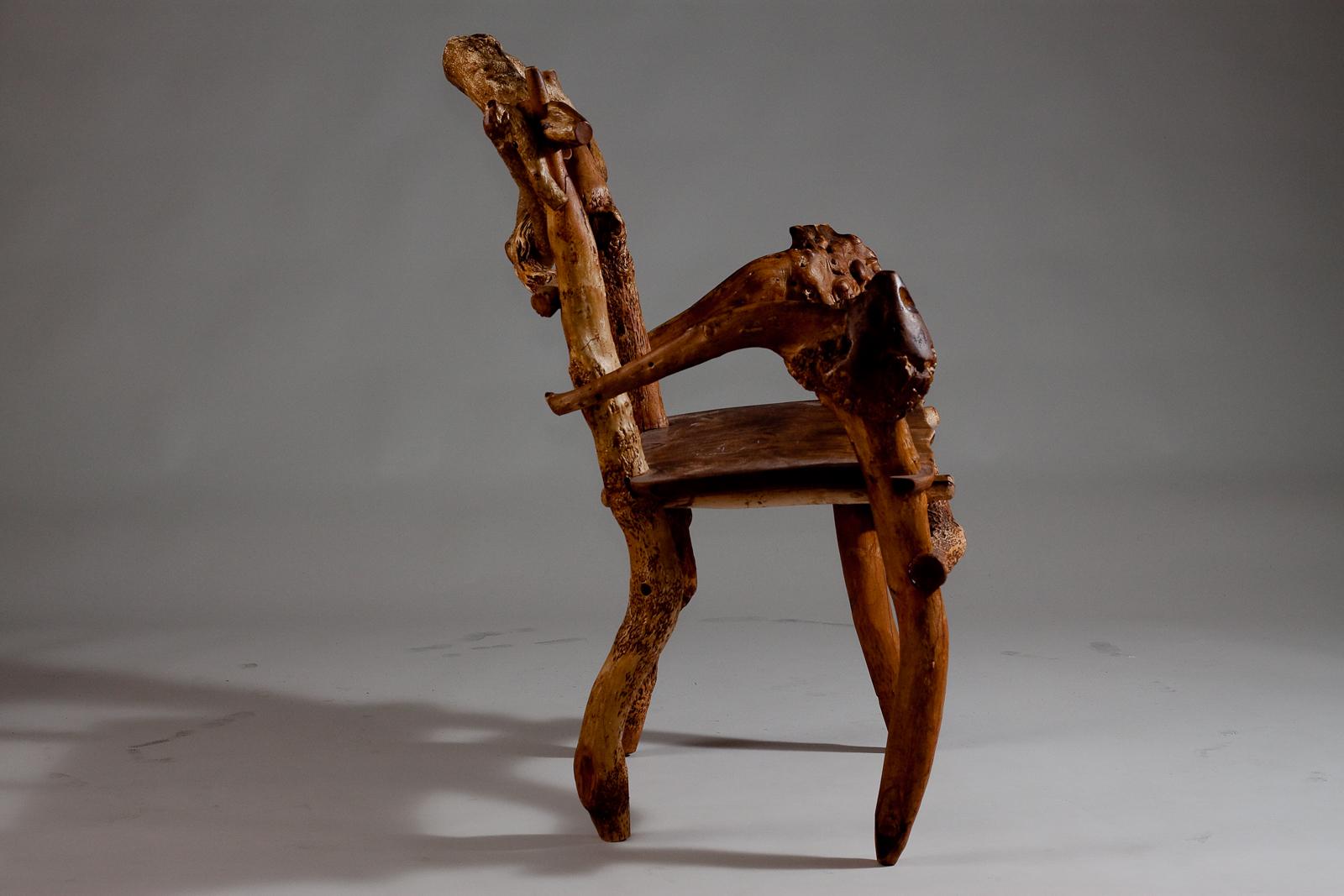 20th Century Matti Savijärvi, Finnish 1920's unique root chair For Sale