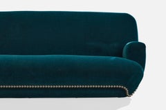 Mattia Bonetti, Sofa, Velvet, Nickel-Plated Steel, France, 2018