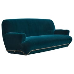 Mattia Bonetti, Sofa, Velvet, Nickel-Plated Steel, France, 2018