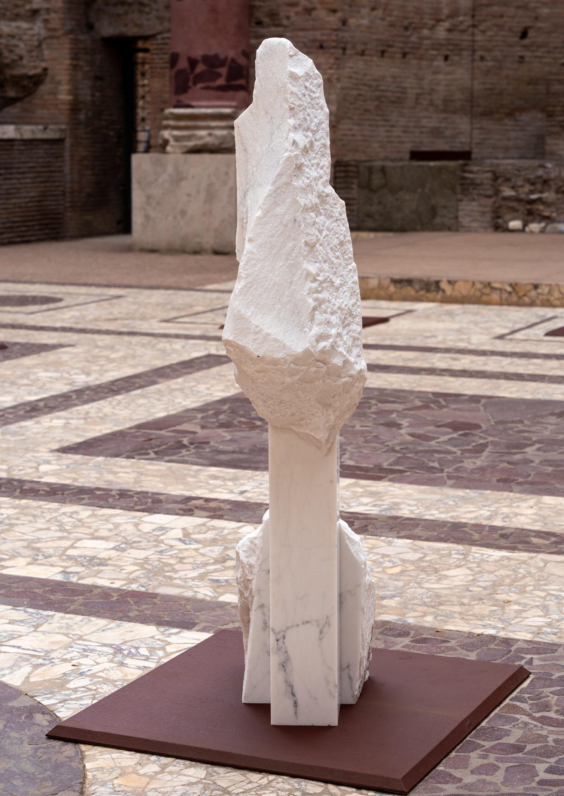 Korè-Michelangelo statuary by Mattia Bosco - Monumental sculpture, marble For Sale 1