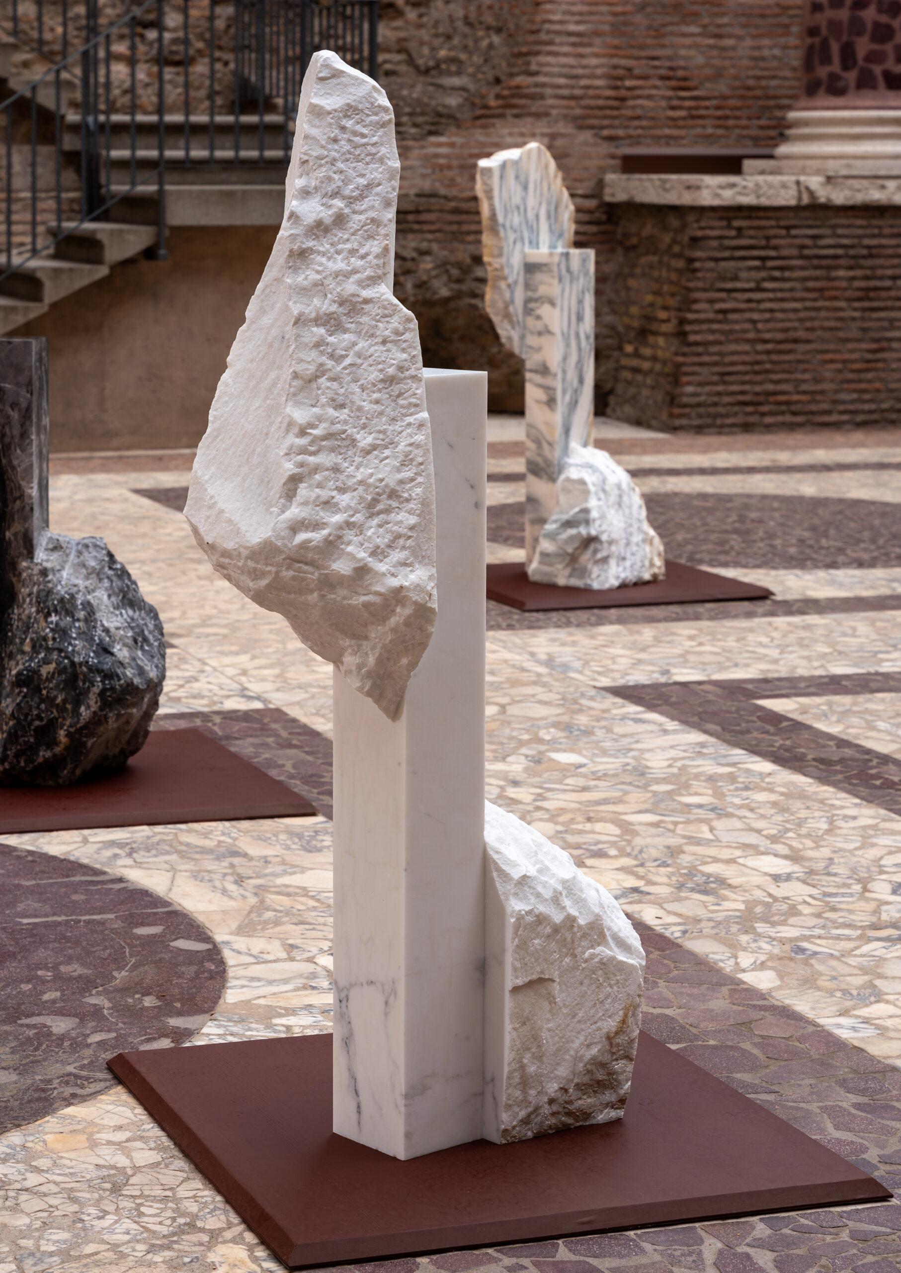 Korè-Michelangelo statuary by Mattia Bosco - Monumental sculpture, marble For Sale 2