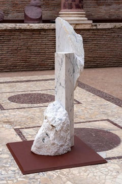 Korè-Paonazzo by Mattia Bosco - Monumental sculpture, marble, Rome exposition