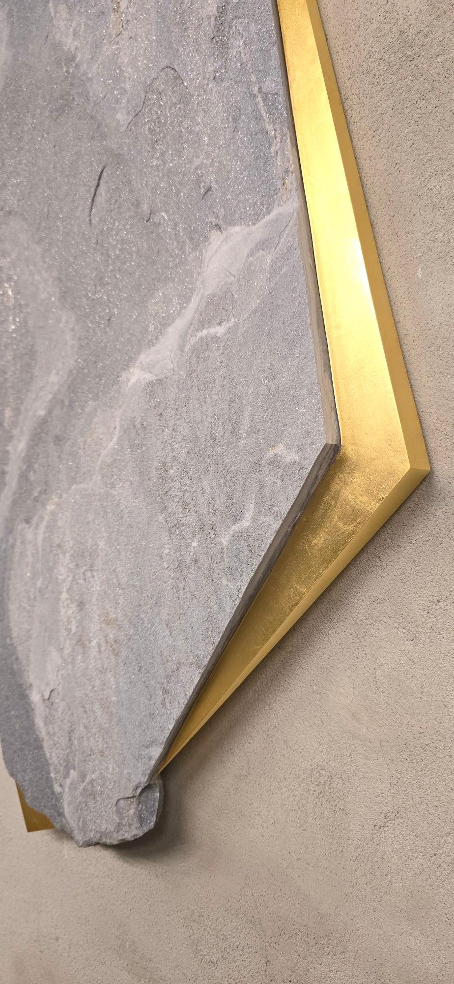 Sculpture murale Sezione Aurea 2024-017 de Mattia Bosco en vente 8